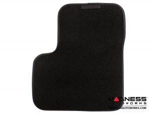 FIAT 500X Floor Mats - Premium Carpet - MADNESS - Front + Rear Set - w/ MADNESS Logo